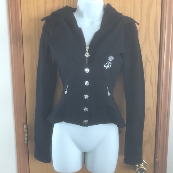 Dereon Sweaters - DEREON Hooded Zip-up Sweater, Size Sm